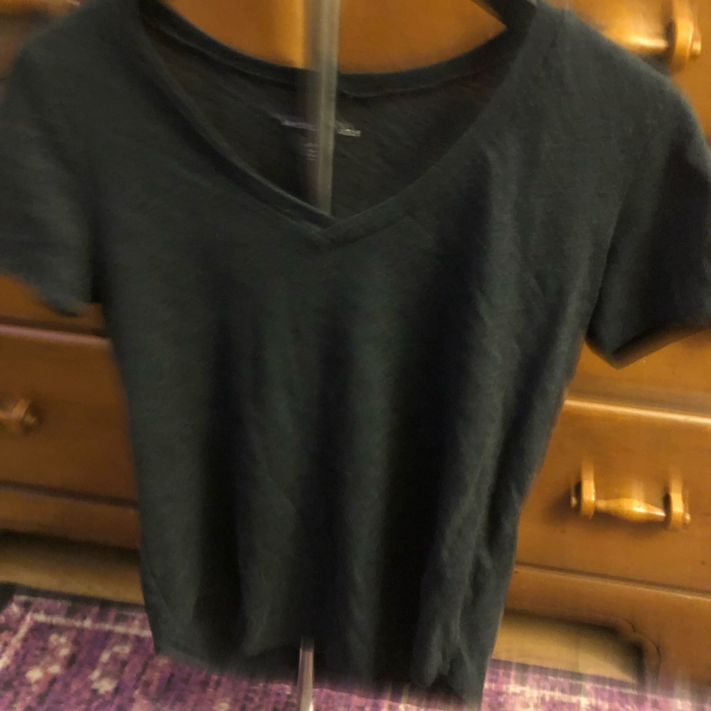 Classic Black V-Neck Women's Top
